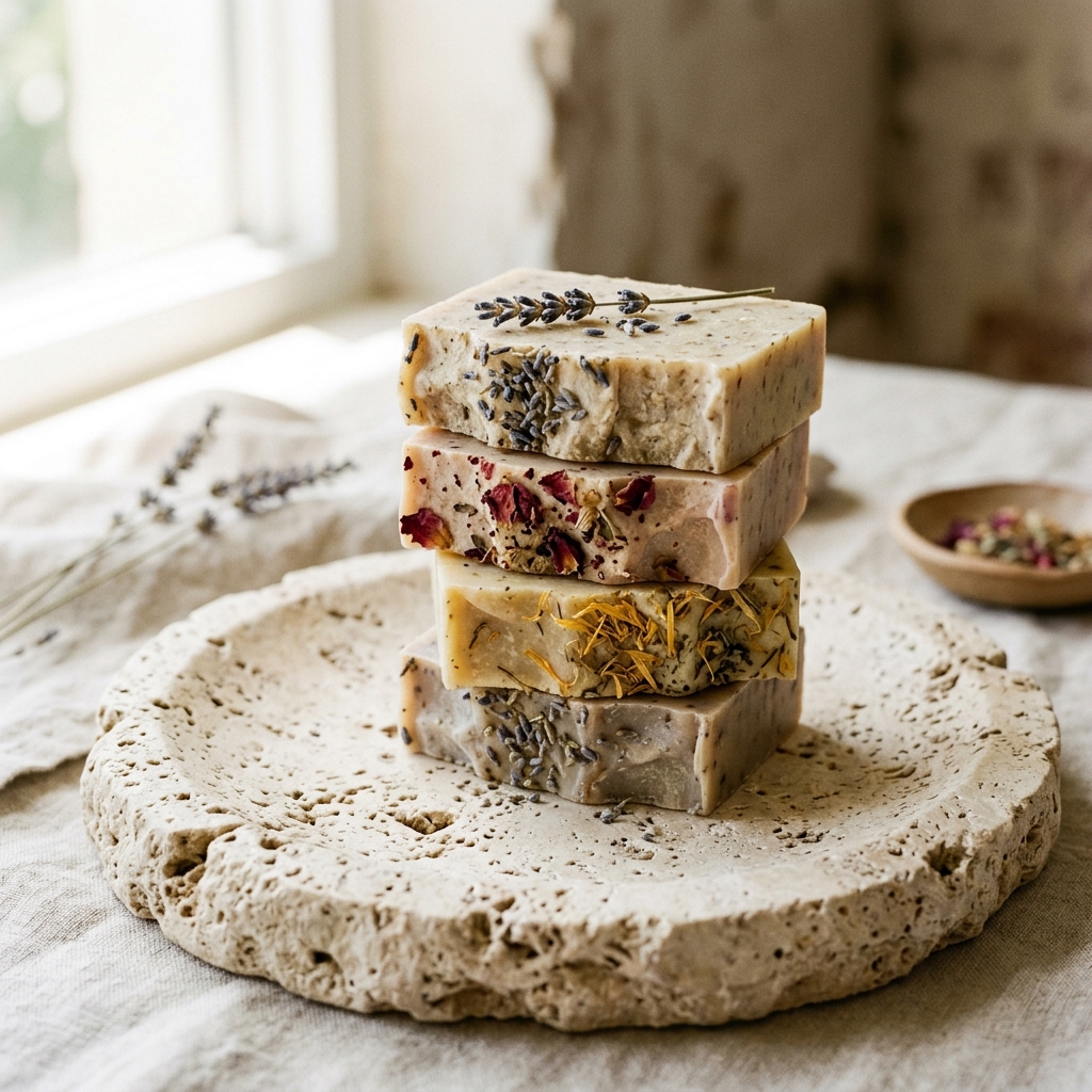 Artisanal hand poured soap bars